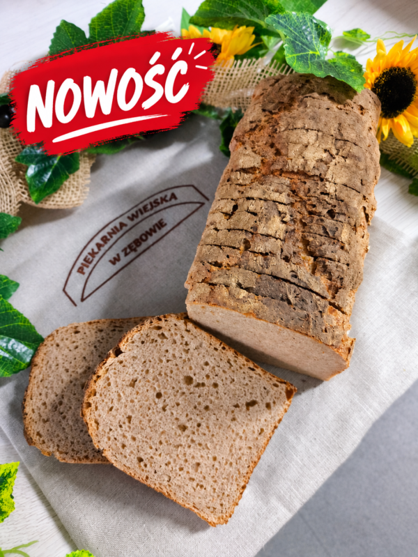 Chleb orkiszowy krojony na naturalnym zakwasie
